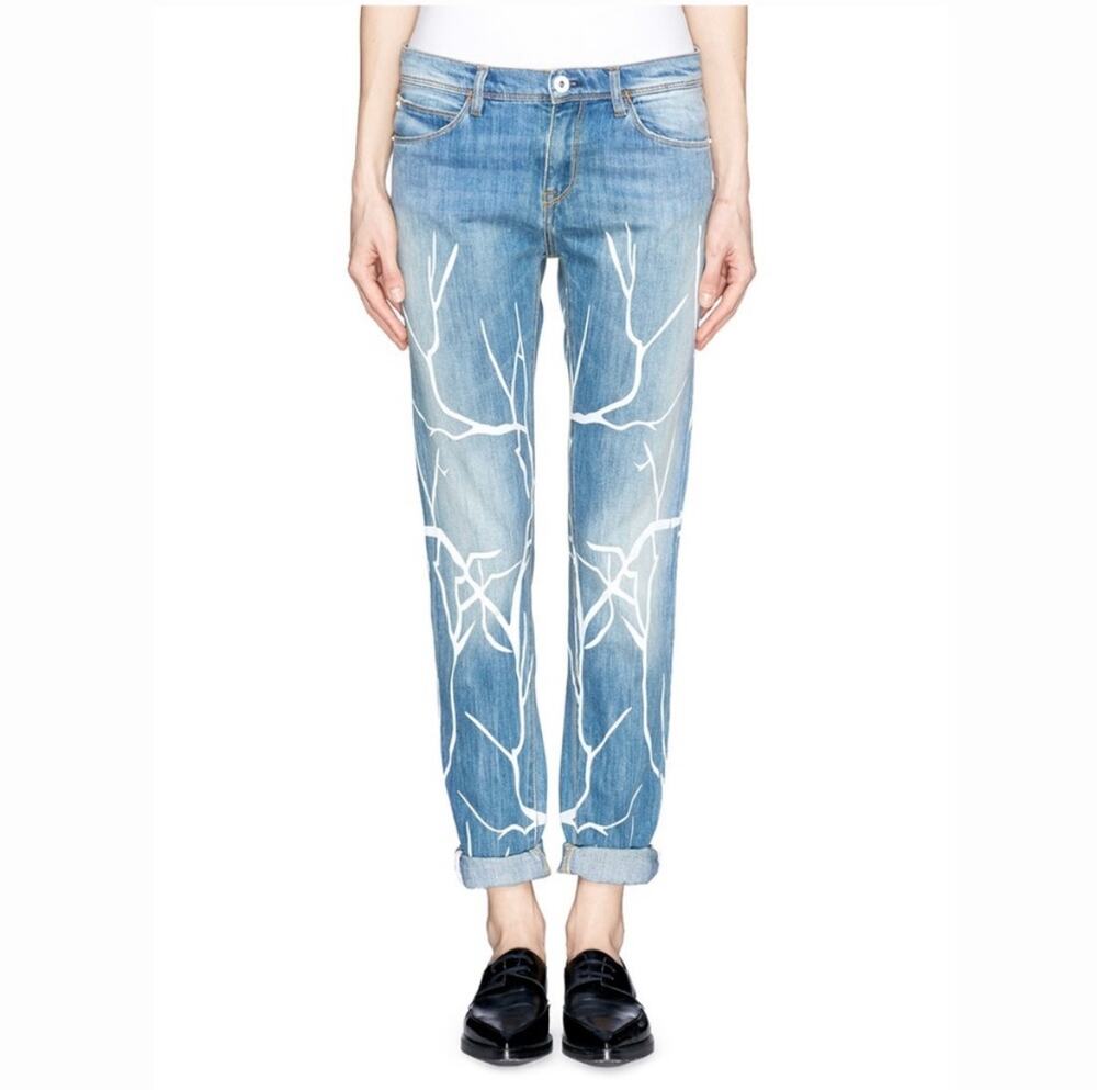 Each x Other Yi Zhou Painted Branch Jeans